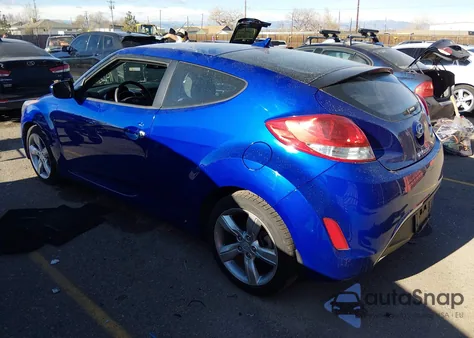 2012 Hyundai Veloster Base W/Black z USA, uszkodzony, nr VIN KMHTC6AD0CU064413